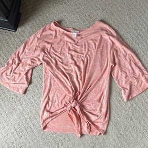 Belle sleeved tie up lounge top